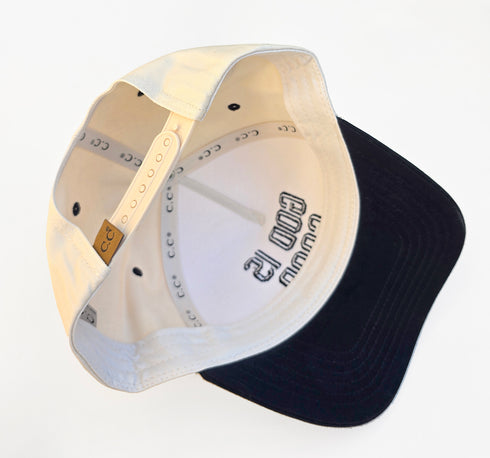 God Is Good Embroidered Trucker Caps | Christian Faith Hat | Two Tone Vintage Style Cap