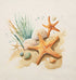 Tropical Seashells Seastars Tote bag