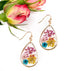 Dried Flower Handmade Resin Earrings - 6 Colors!