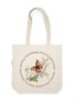 Spring Cherry Blossom Flower Butterfly Eco Friendly Watercolor Canvas Tote Bag