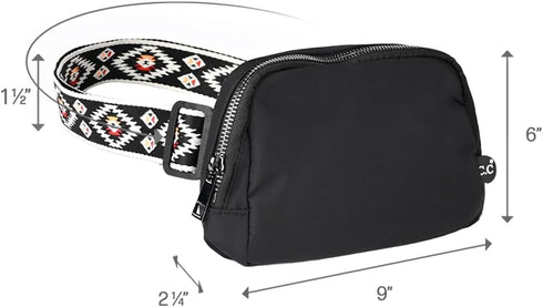 Aztec South Western Pattern strap Waterproof Fanny Pack Belt bag Waist Pack hip bag Travel bag gift for him for her