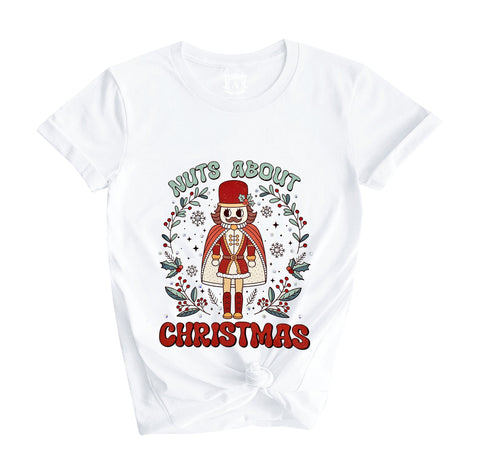 Crystal Stud Christmas Nutcracker T-Shirt