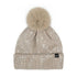 All over Sequin Fur Pom Beanie Hat