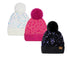 Sequin Fur Pom Beanie C.C Hat