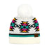 New Aztec Patterned Fur Pom C.C Beanie Hat