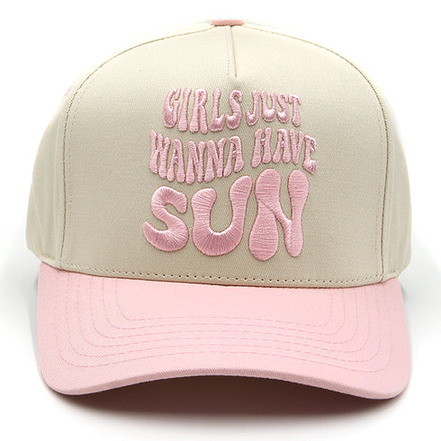 Girls Just Wanna Have Sun Trucker Cap