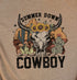 Cowboy Cow Skull Short Sleeve T-Shirt