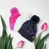 Sequin Fur Pom Beanie C.C Hat