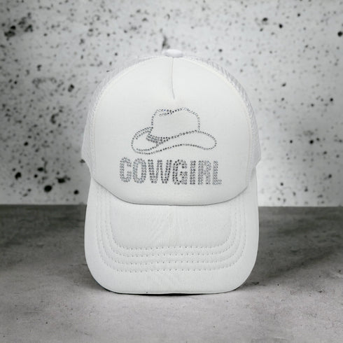 Women's COWGIRL Rhinestone C.C Trucker Cap