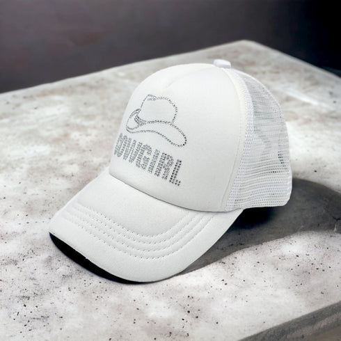 Women's COWGIRL Rhinestone C.C Trucker Cap