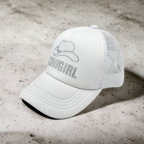 Women's COWGIRL Rhinestone C.C Trucker Cap