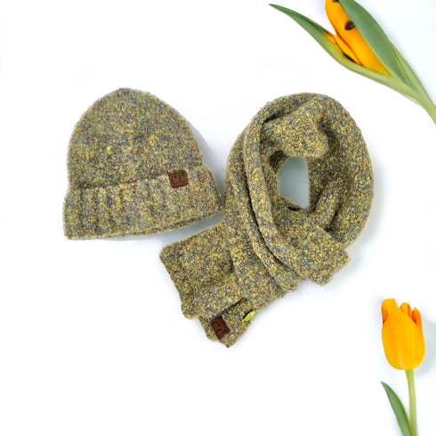 Mixed Color Boucle Knitted Shearling Mohair Scarf , winter scarf, cozy soft warm scarf gifts for her