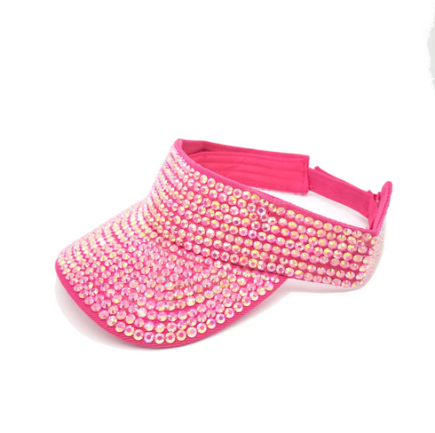 6 Colors Crystal Rhinestone sun Visor