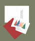 Very Merry Christmas Tree Christmas Card, Set of 5