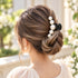Elegant Ivory Pearl Hair Claw Clip – Large Hair Clip for Women