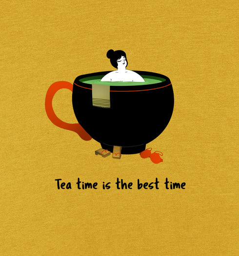 Black cup Tea time Short Sleeve T-Shirt