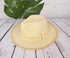 Frayed Trim Aztec Panama Summer Straw Hat