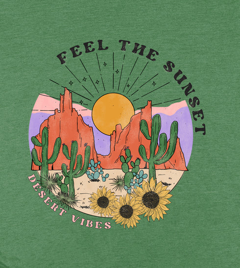 Feel the Sunset Short Sleeves T-Shirt