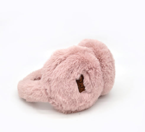 C.C Women's Fur Earmuff , Warm Solid Color Faux Fur Soft Headband Earmuffs gifts for her