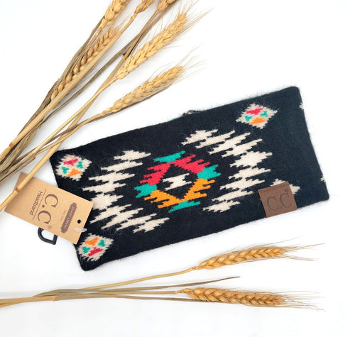 knitted high quality Aztec Patterned Head Wrap , winter head wrap, headband