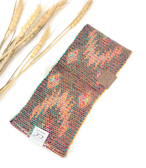 knitted high quality Aztec Patterned Head Wrap , winter head wrap, headband