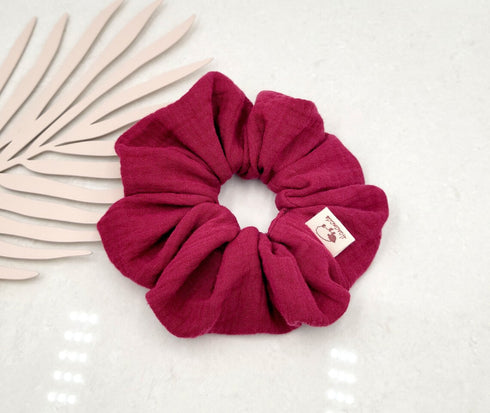 Handmade Large Double-Gauze Scrunchies, Scrunchy, Muslin Scrunchie