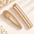 Gold Rhinestone Hair Clips – Crystal Snap Hair Barrettes for Women