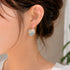 Coastal Heart Resin Earrings, Starfish Shell Jewelry, Ocean Inspired Beach Earrings