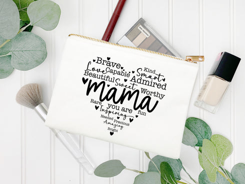 Mama Heart Makeup Case