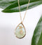 Tiny Starfish Seashell Beach Tropical Teardrop Ocean Pendant Necklace