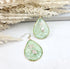 Tiny Starfish Seashell Beach Tropical Teardrop Dangle Earrings
