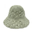 Handmade Crochet Size Adjustable Foldable Straw Bucket Hat