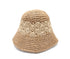 Handmade Crochet Size Adjustable Foldable Straw Bucket Hat