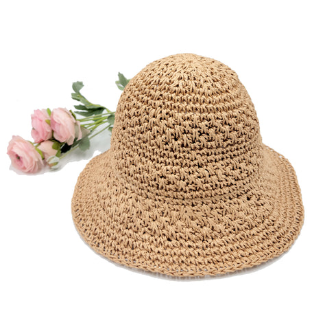 Handmade Crochet Sun Straw Hat