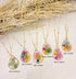 Multi Dried Flower Handmade Resin Necklace