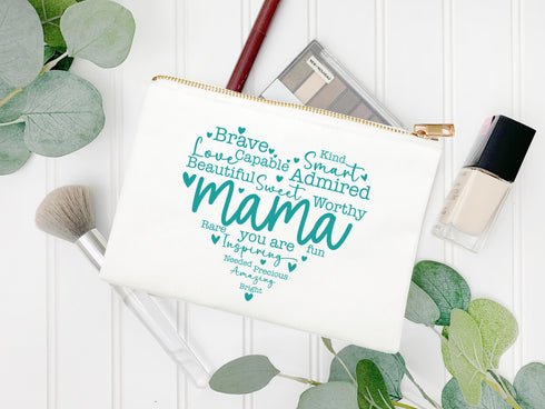 Mama Heart Makeup Case