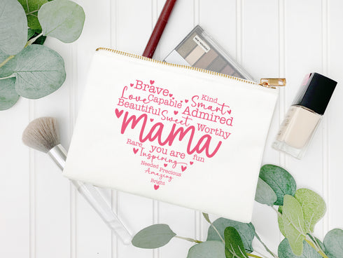 Mama Heart Makeup Case