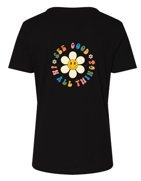 Rainbow Flower Good Things Short Sleeves T-Shirt