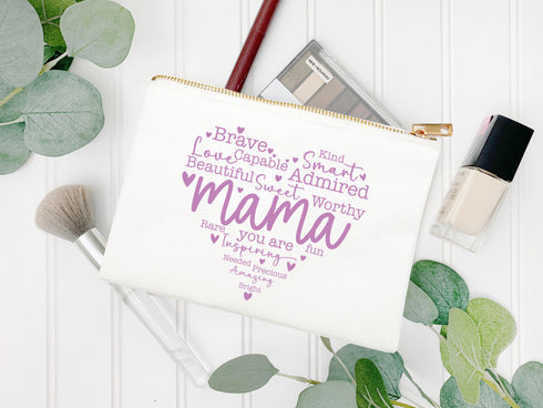 Mama Heart Makeup Case