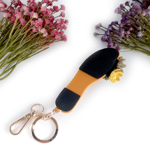 Flower Slipper Keychains