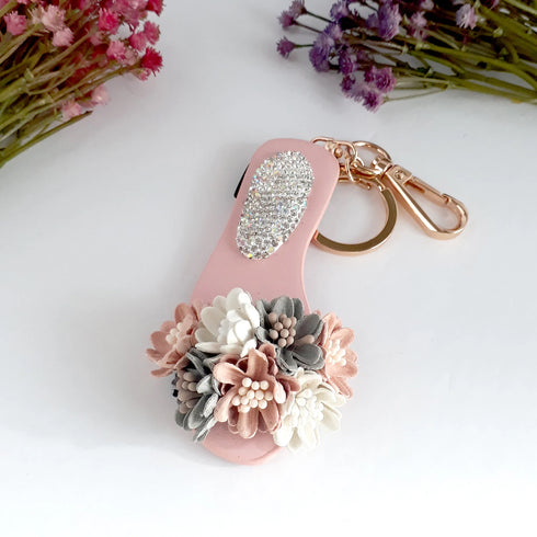 Flower Slipper Keychains