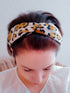 Handmade Turband Animal leopard wide Headband gift for her