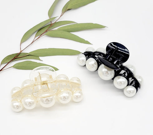 Multi-sized Ivory Pearl Hair Claw