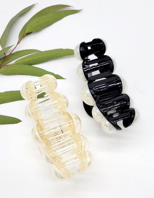 Multi-sized Ivory Pearl Hair Claw