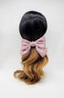 Annstyle Hand made Over sized satin organza Bow Hair Barrettes