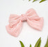 Annstyle Hand made Over sized satin organza Bow Hair Barrettes