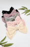 Annstyle Hand made Over sized satin organza Bow Hair Barrettes