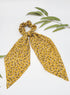 Blooms Floral Print Scarf Ponytail Holder Scarf Pony