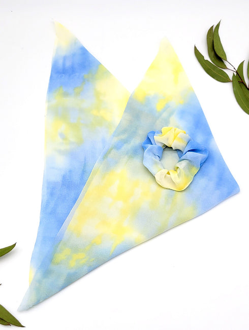 Tie Dye scarf Scrunchie