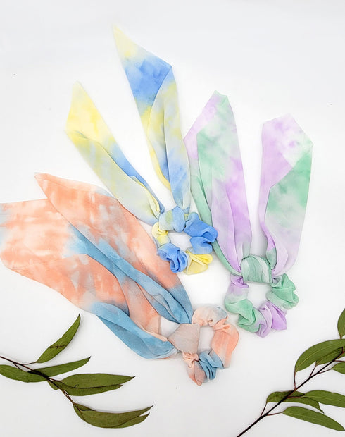 Tie Dye scarf Scrunchie